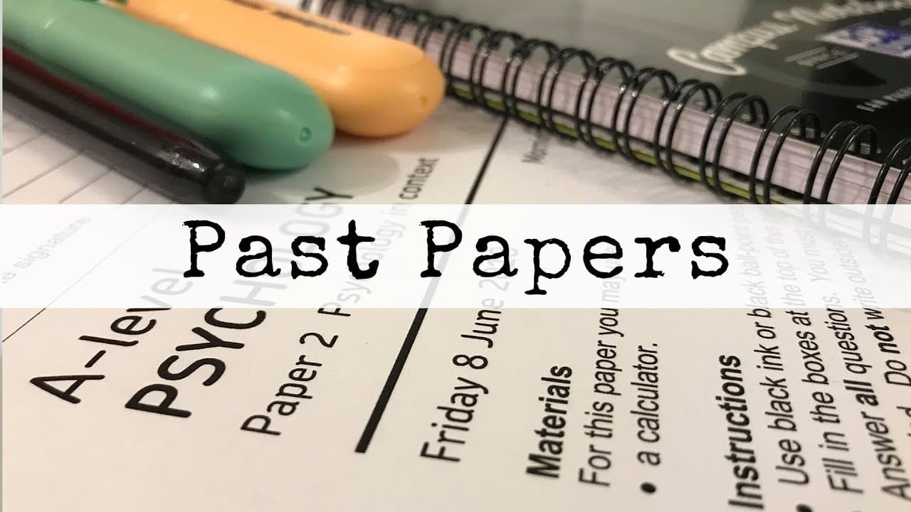 Revision with Past Papers