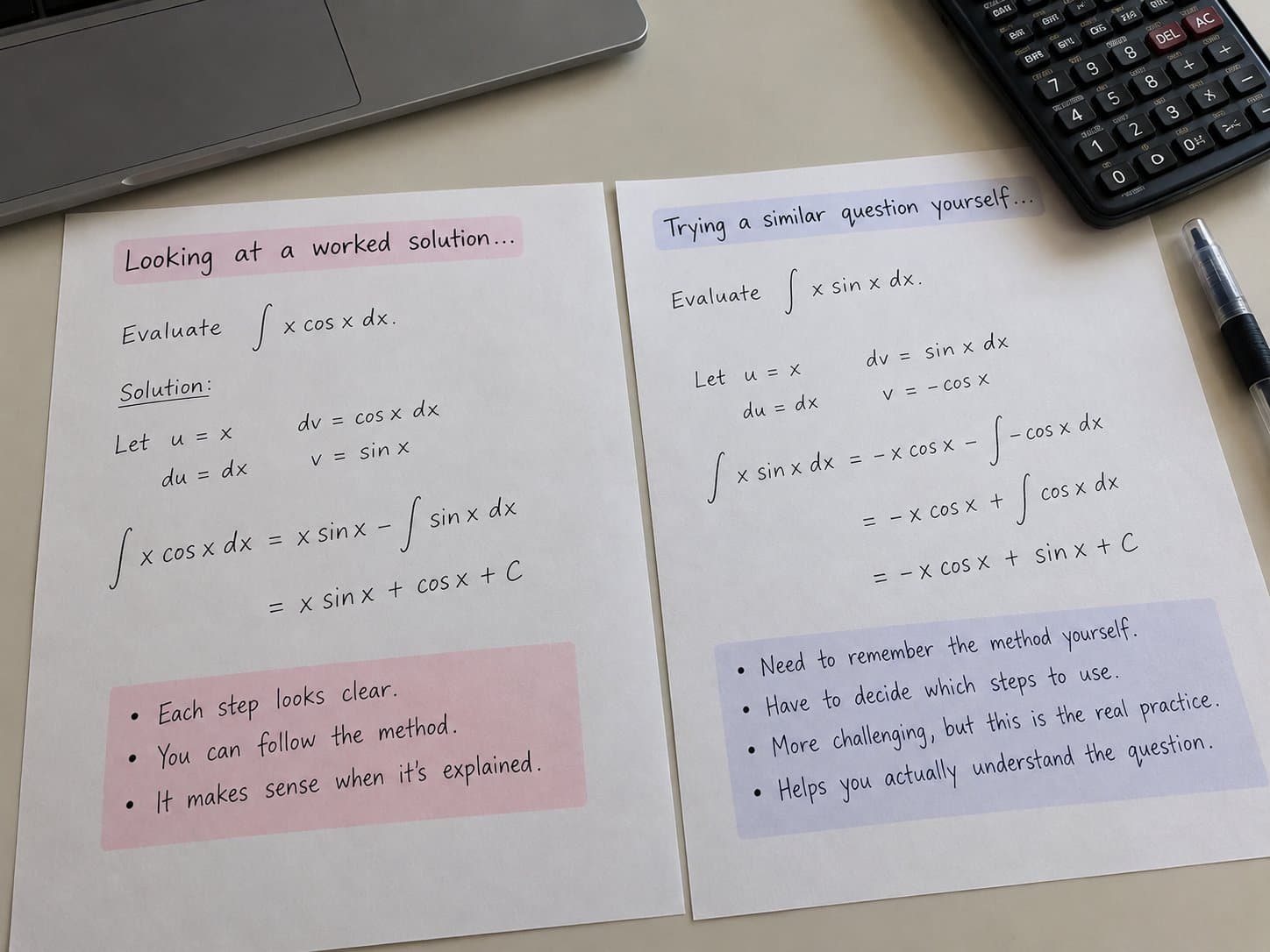 Why Understanding a Worked Solution Doesn't Mean You Can Do It Yourself