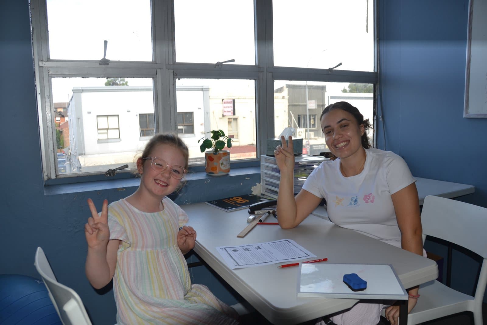 Tutors and Kindergarten students at a First Education centre