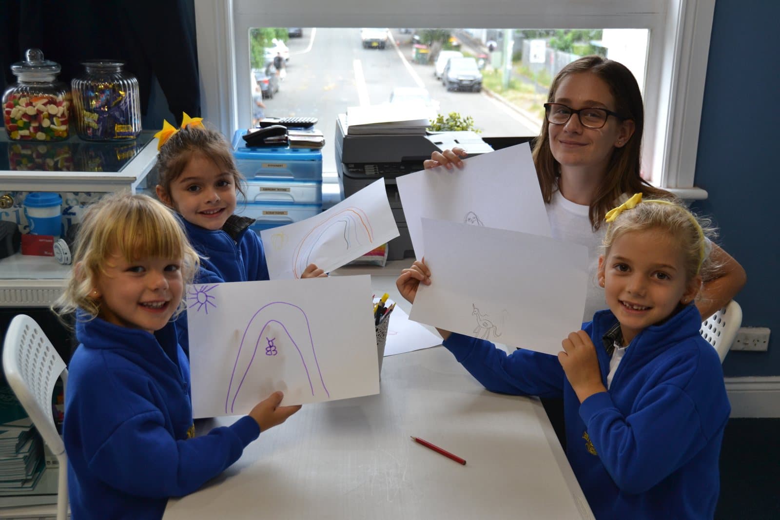 Tutors and Year 1 students at a First Education centre