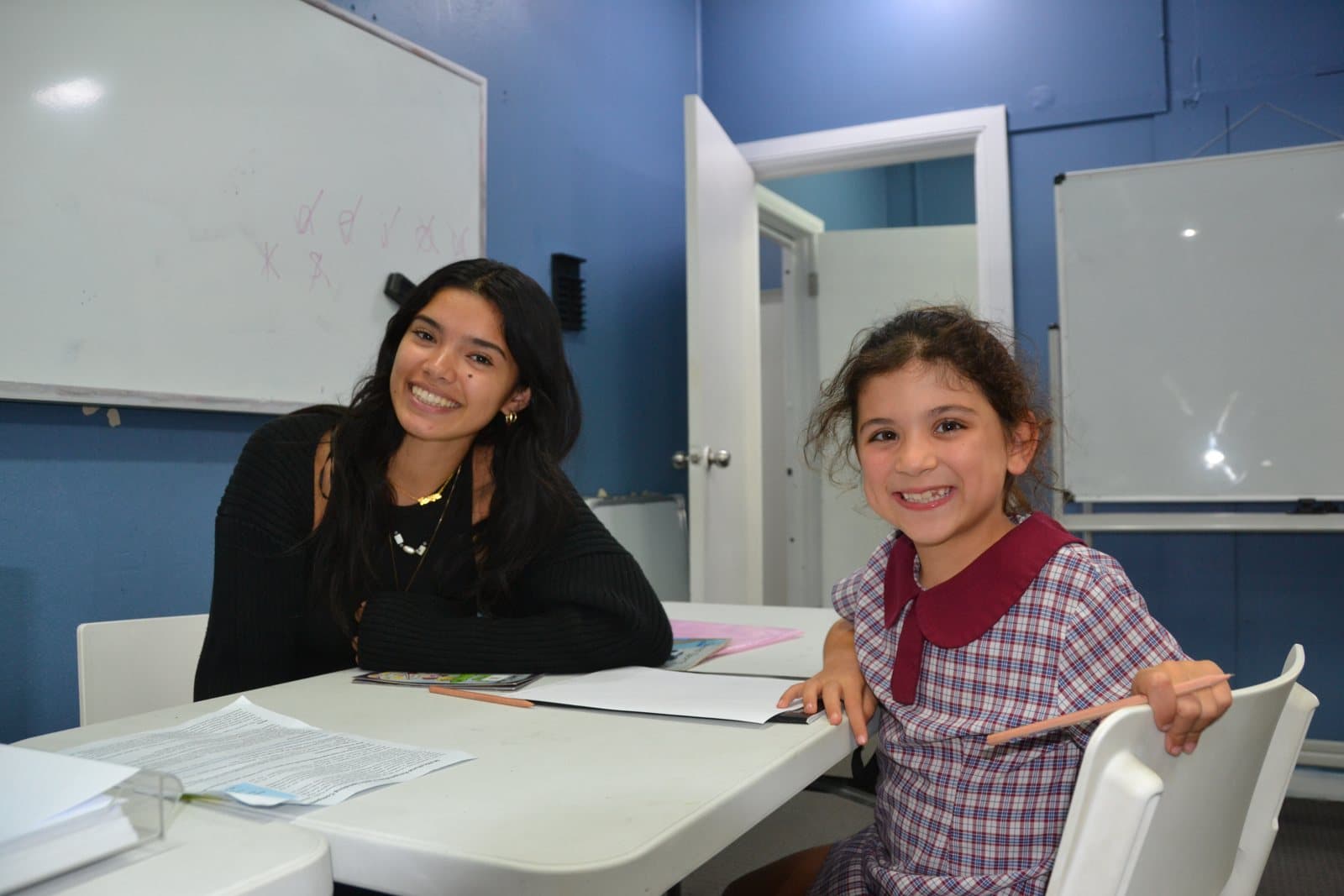 Tutors and Year 1 students at a First Education centre
