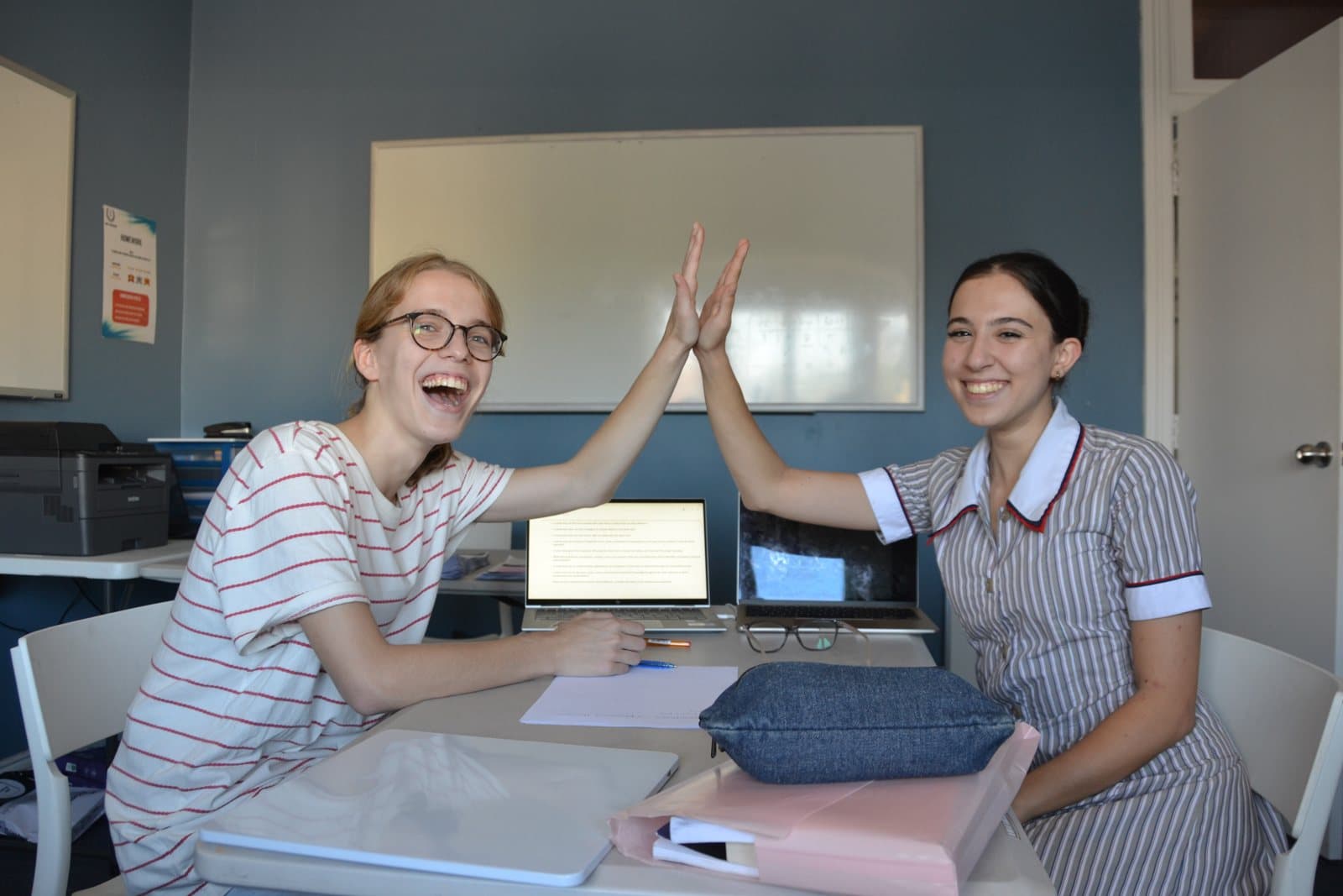 Tutors and Year 10 students at a First Education centre