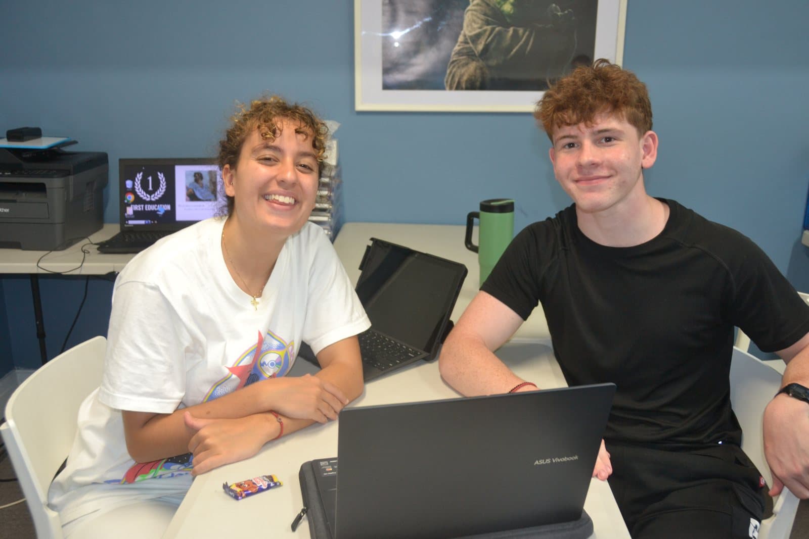 Tutors and Year 10 students at a First Education centre