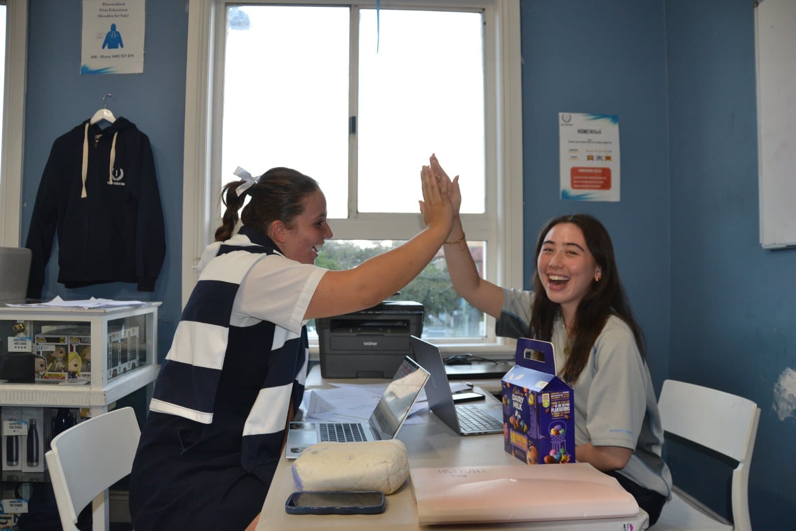 Tutors and Year 10 students at a First Education centre