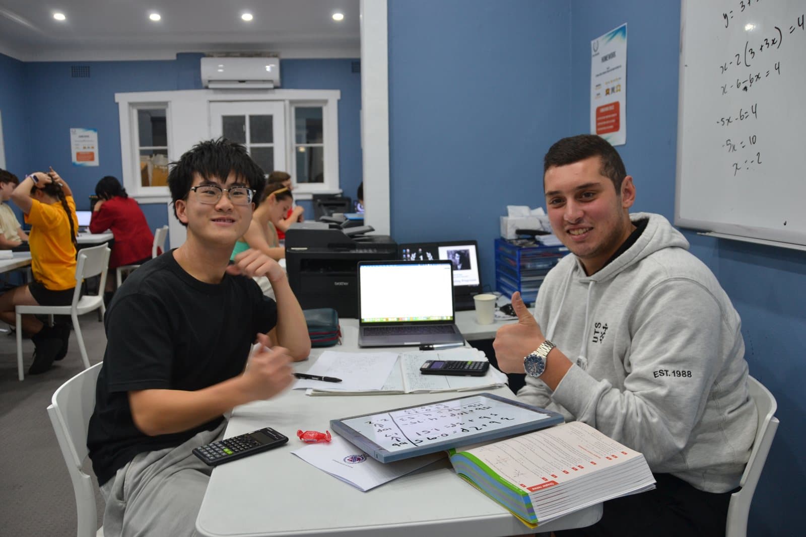 Tutors and Year 10 students at a First Education centre