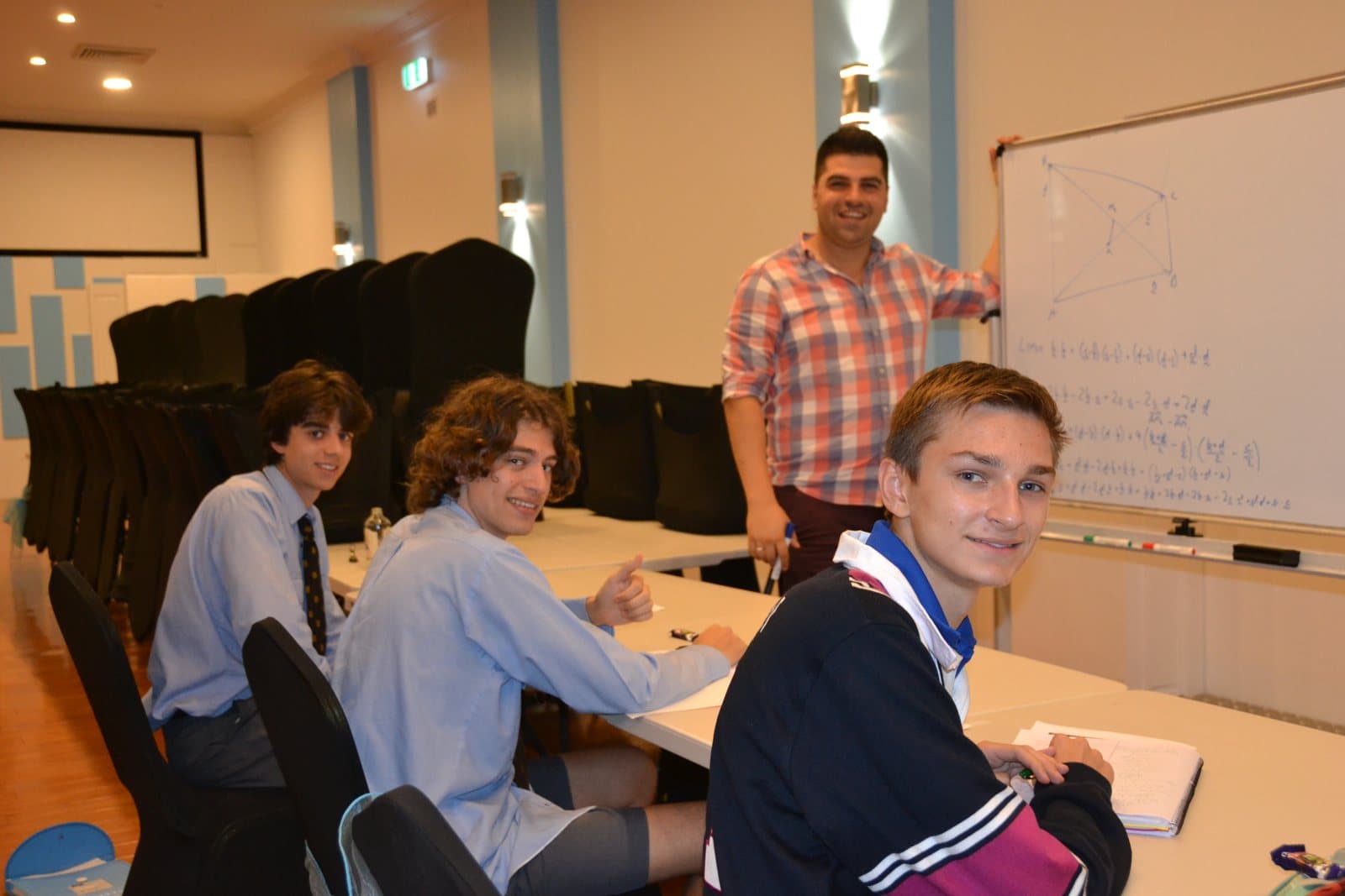 Tutors and HSC students at a First Education centre