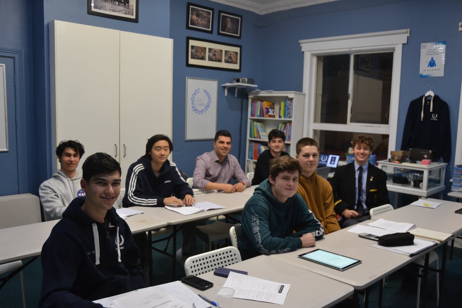 Tutors and HSC students at a First Education centre