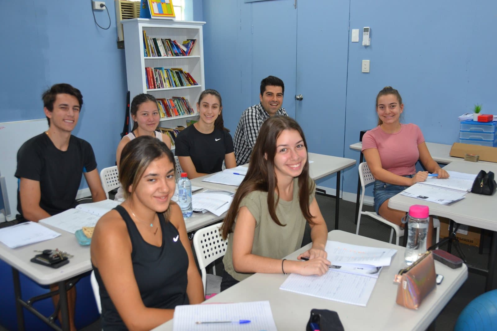 Tutors and HSC students at a First Education centre