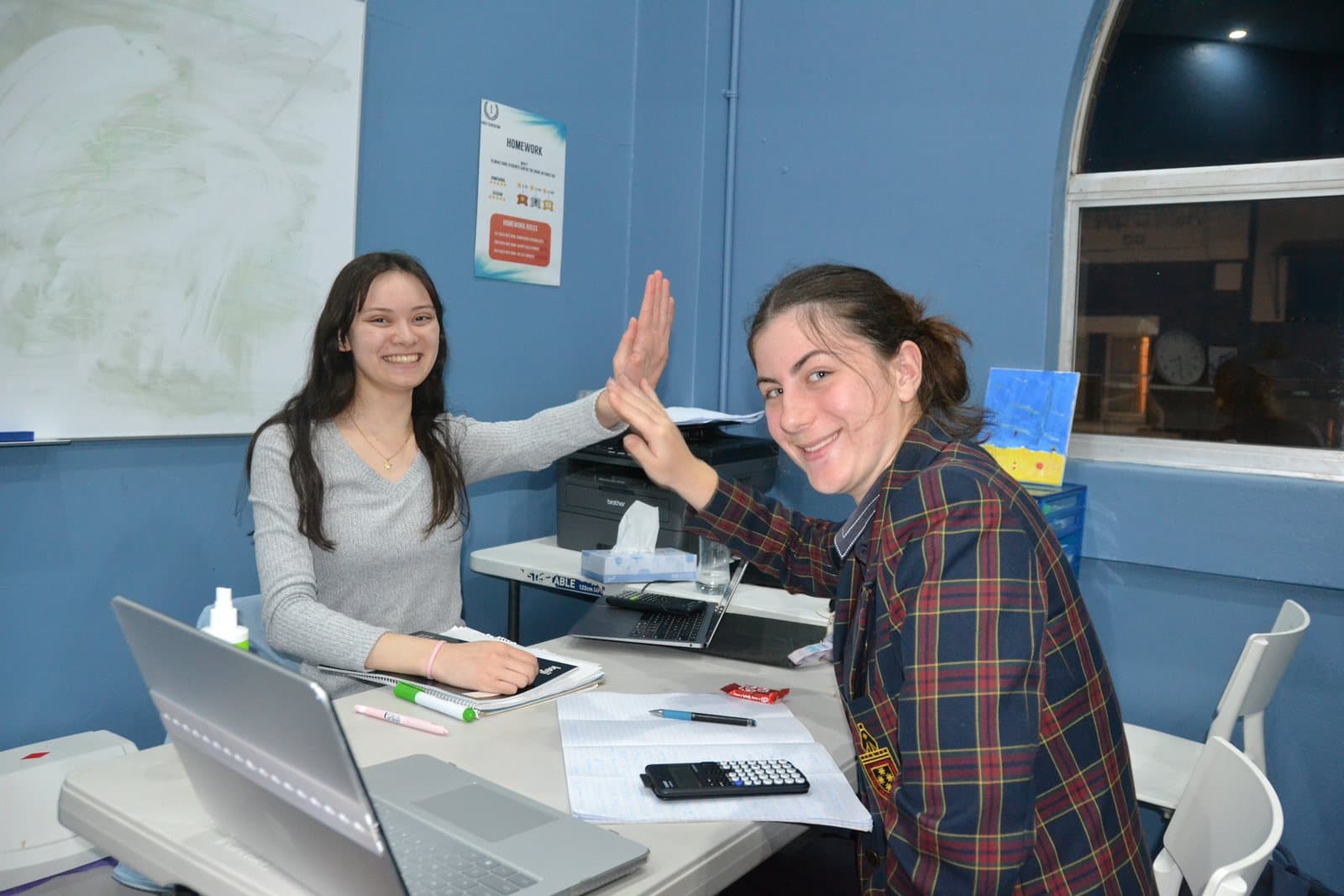 Tutors and Year 11 students at a First Education centre