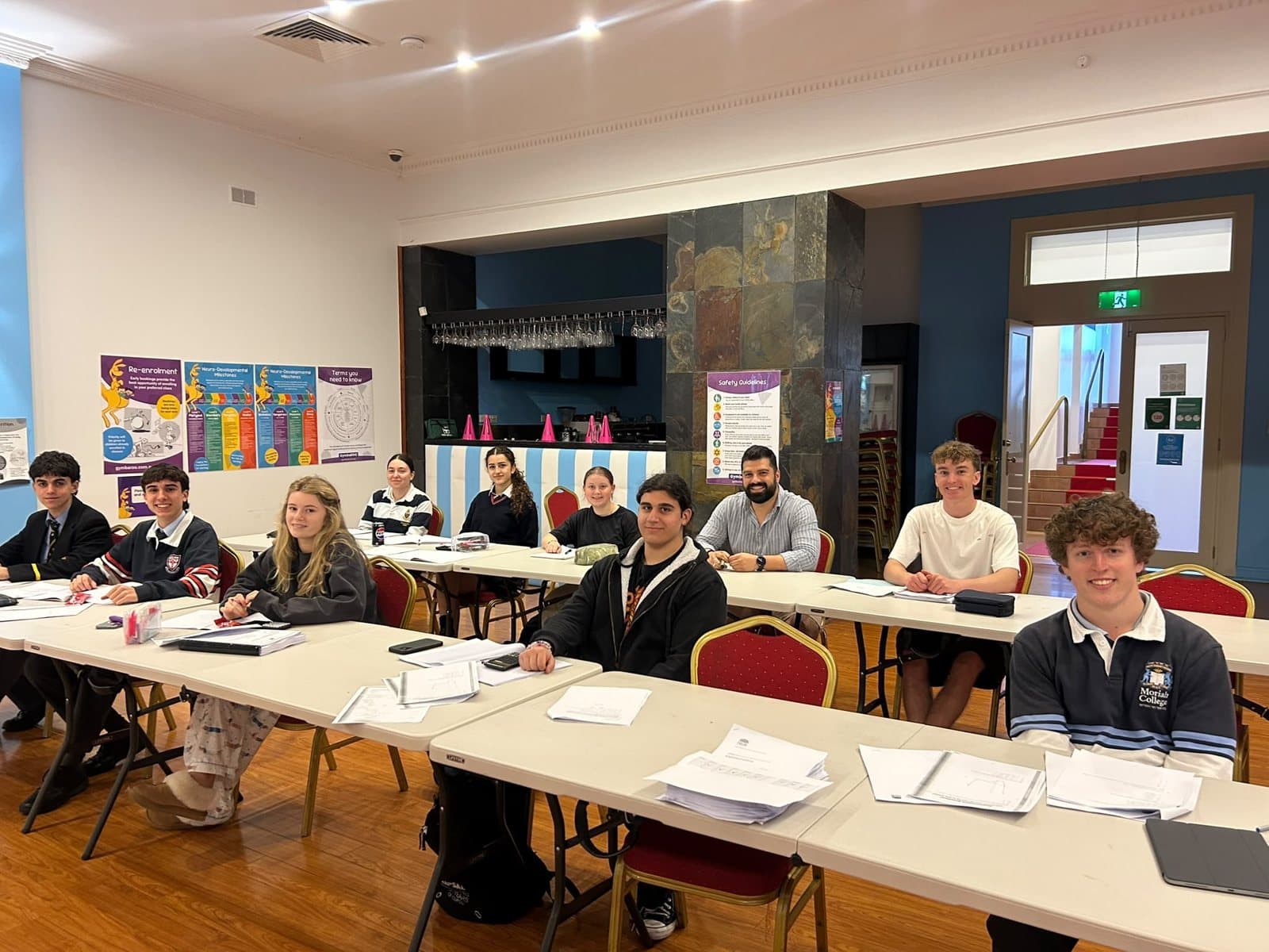 Tutors and HSC students at a First Education centre