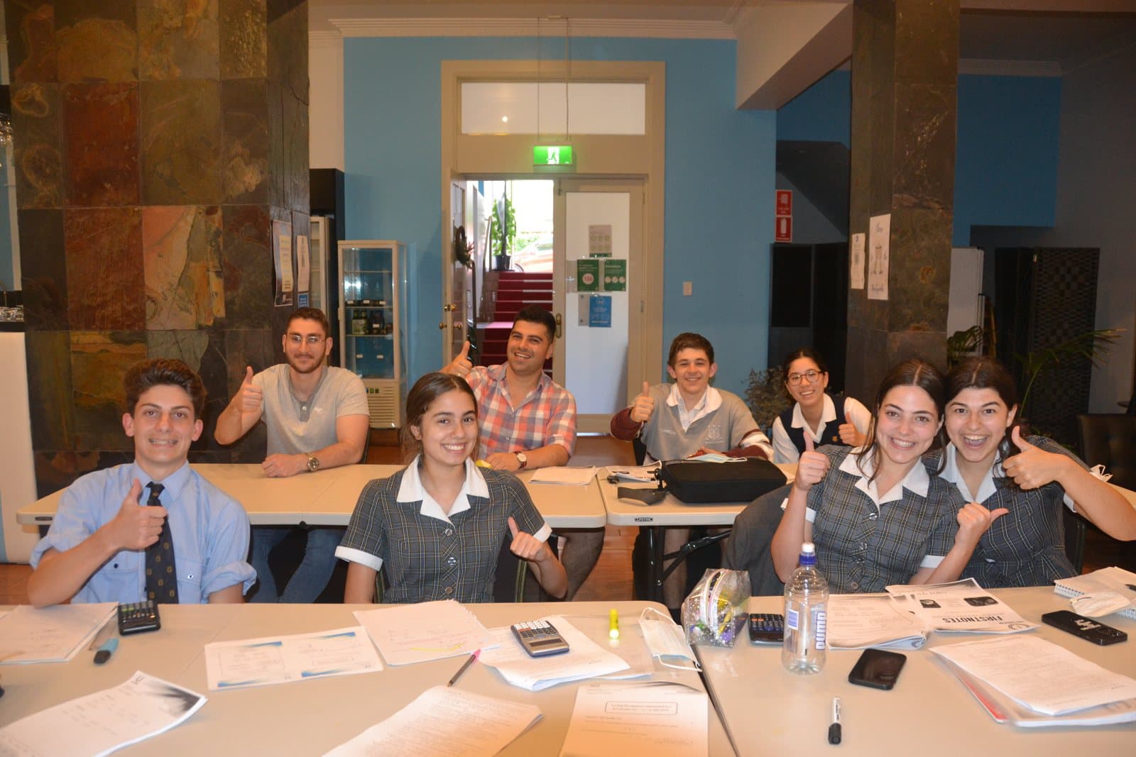 Tutors and HSC students at a First Education centre