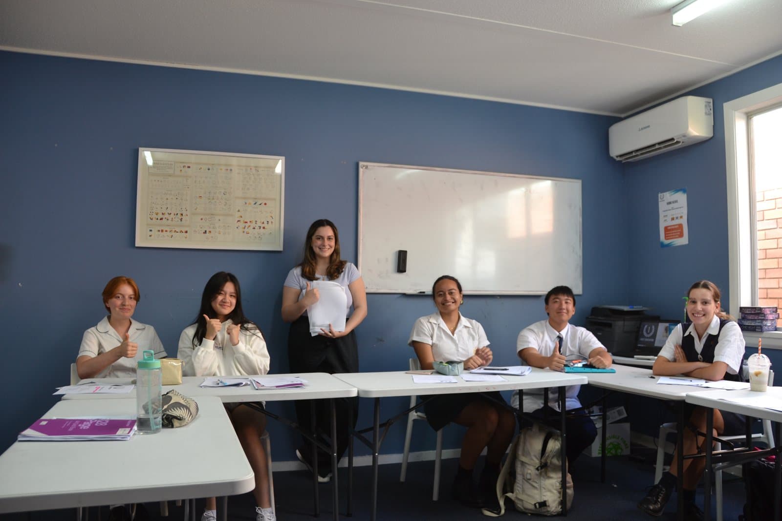 Tutors and HSC students at a First Education centre