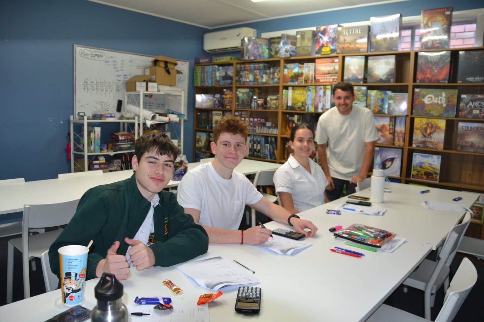 Tutors and HSC students at a First Education centre