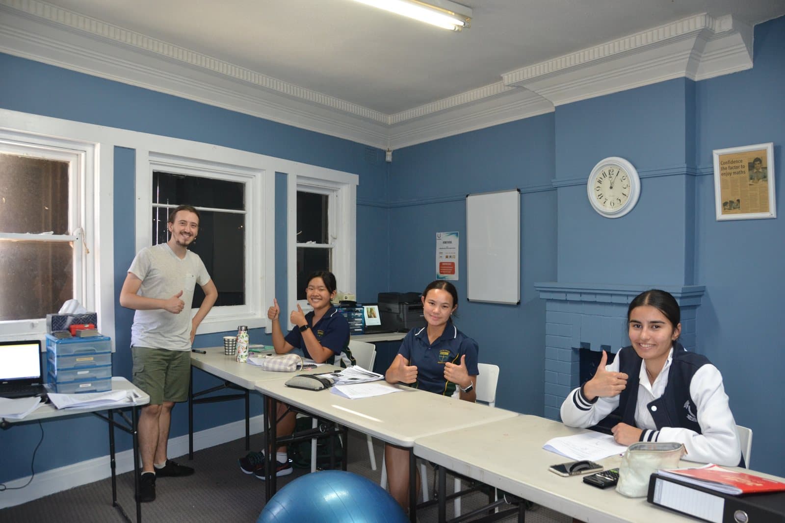 Tutors and HSC students at a First Education centre