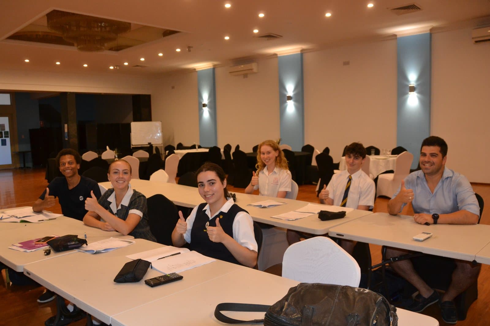 Tutors and HSC students at a First Education centre
