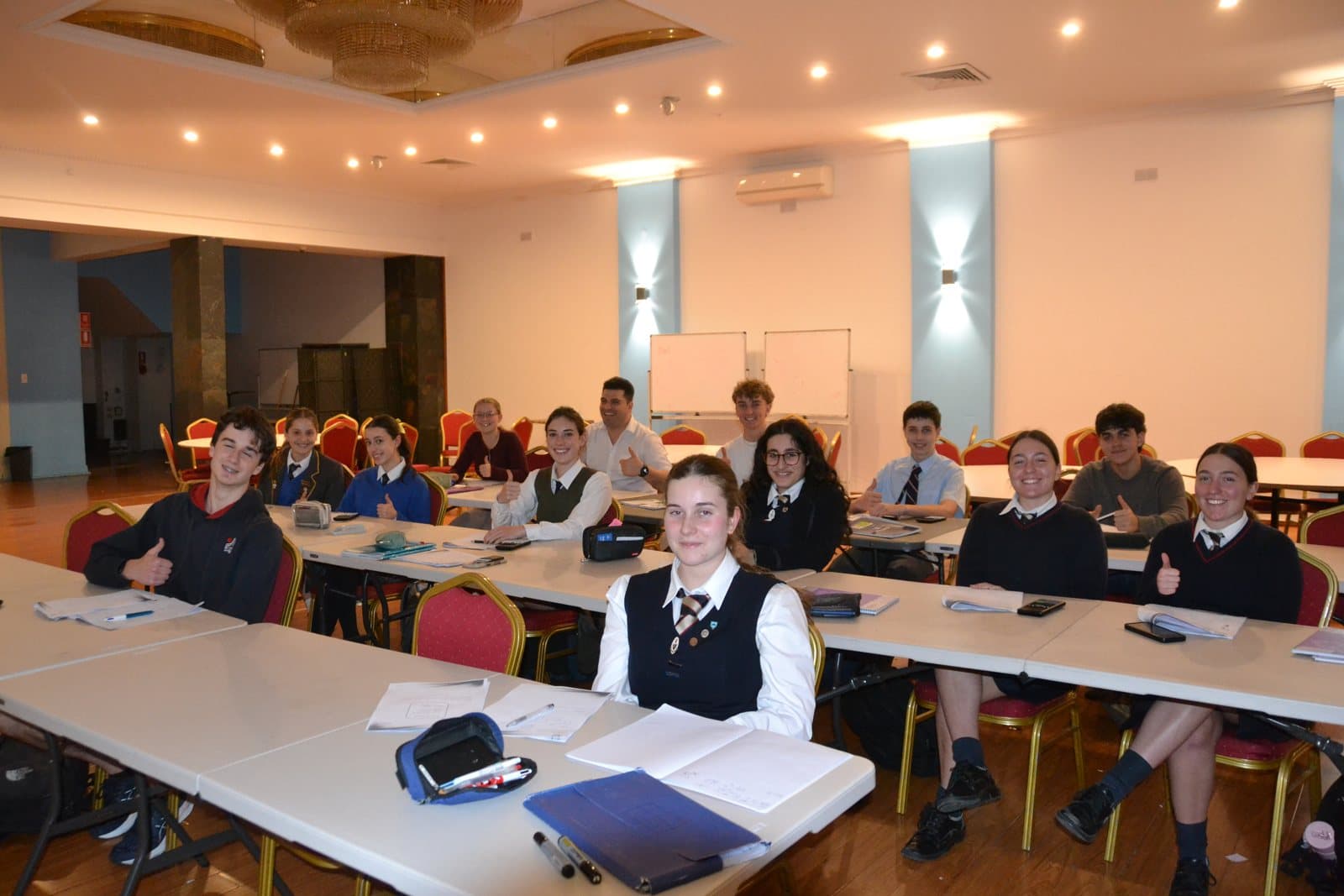 Tutors and HSC students at a First Education centre