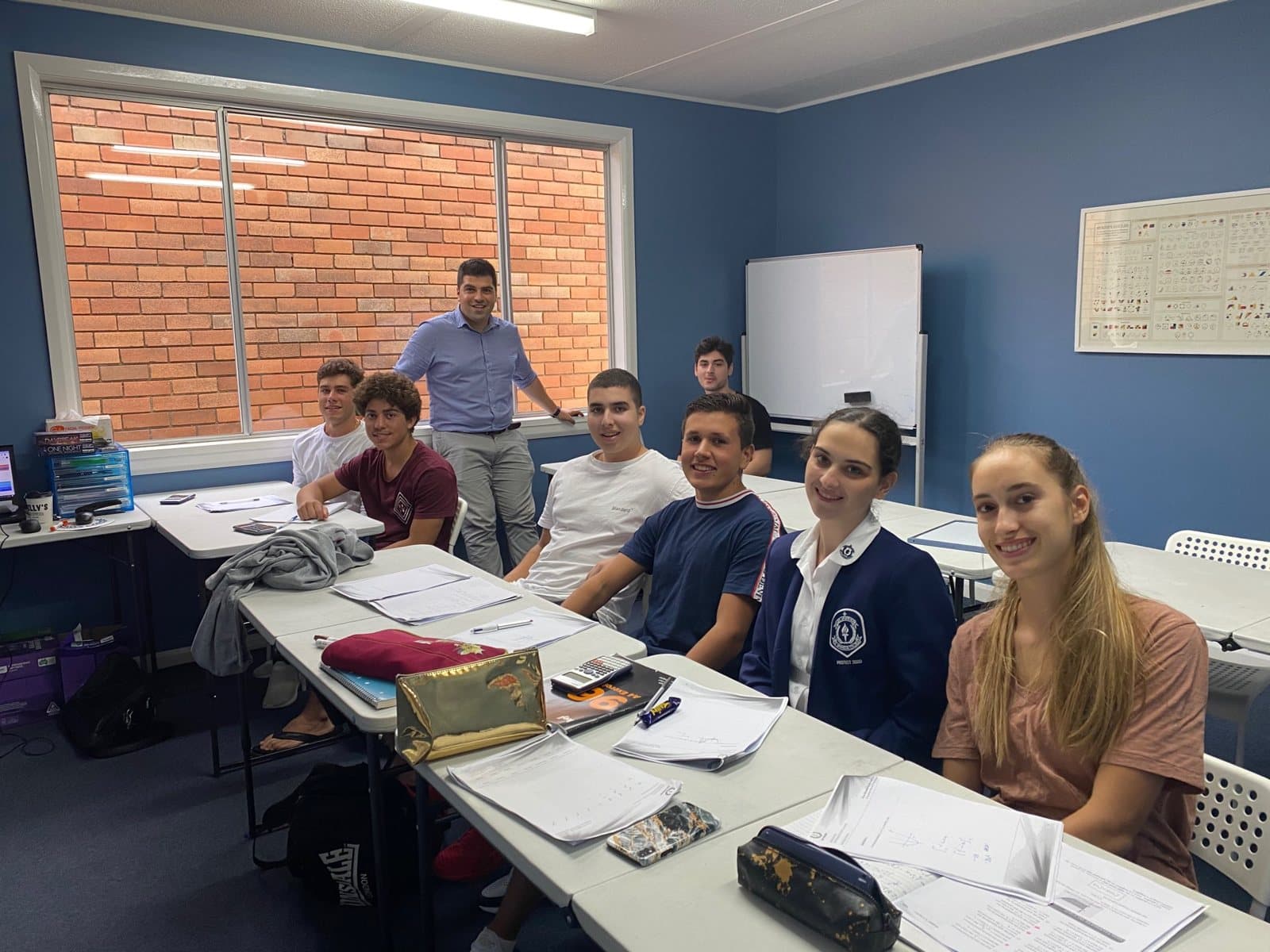 Tutors and HSC students at a First Education centre