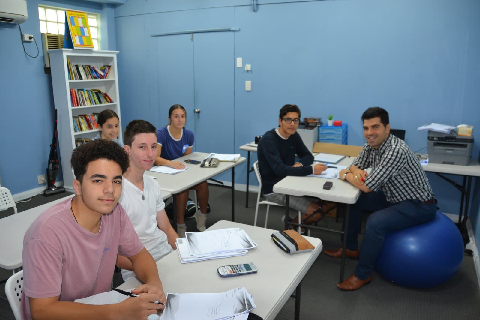 Tutors and HSC students at a First Education centre