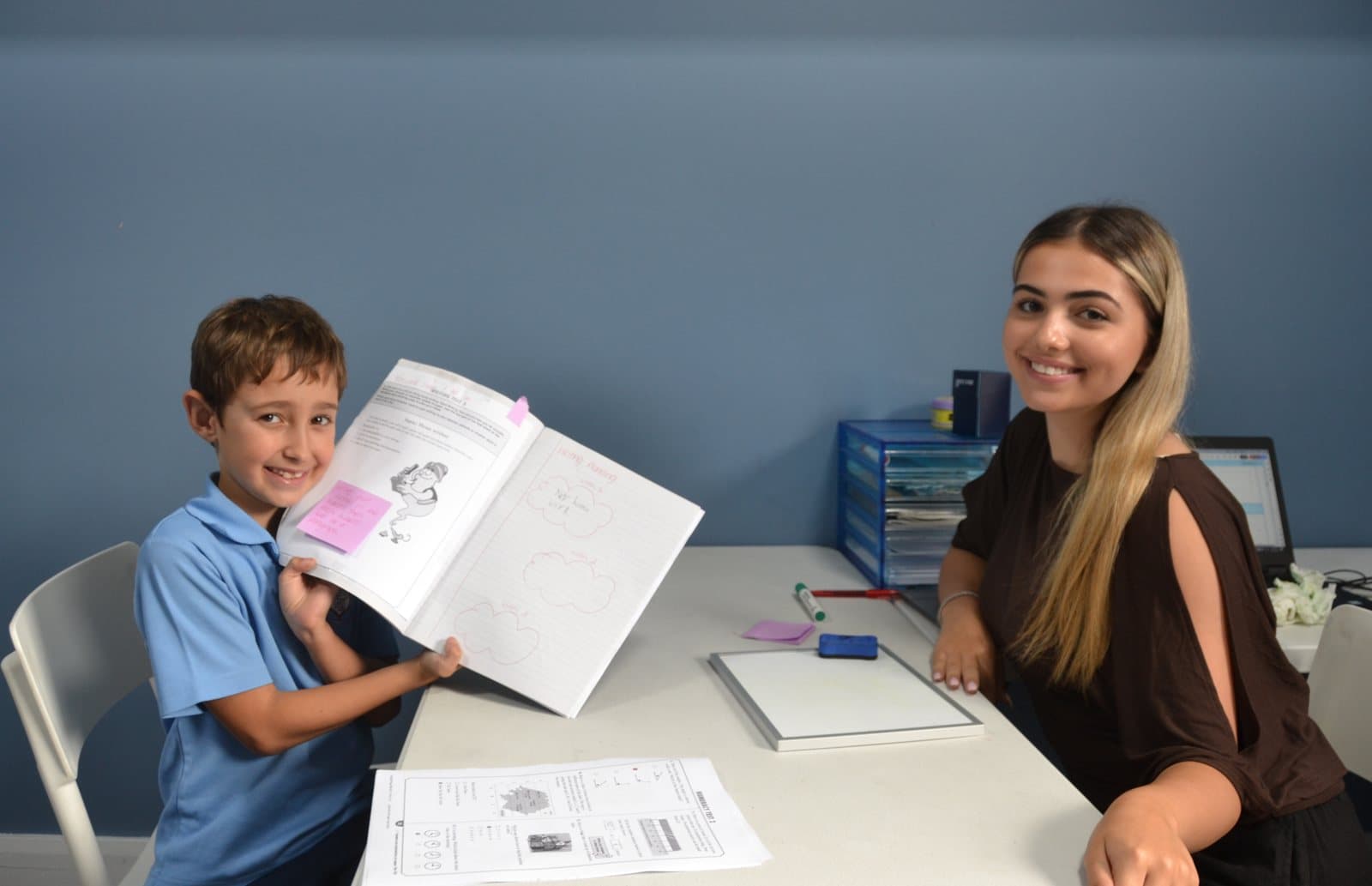 Tutors and Year 2 students at a First Education centre