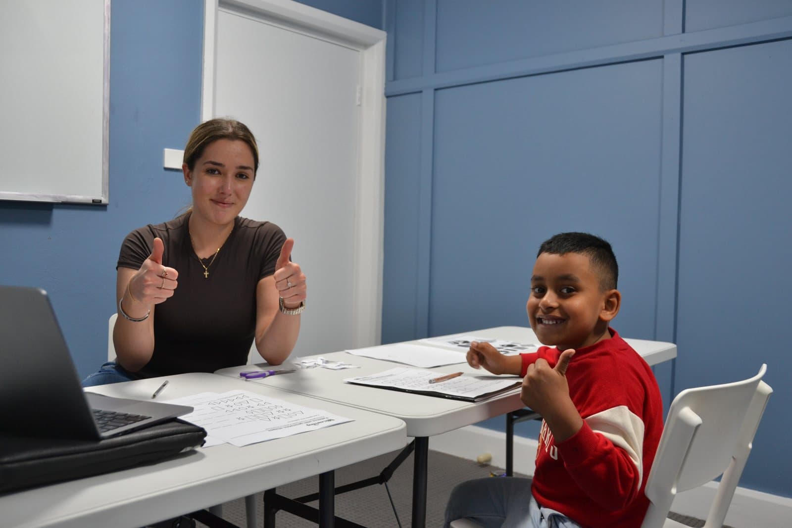 Tutors and Year 4 students at a First Education centre