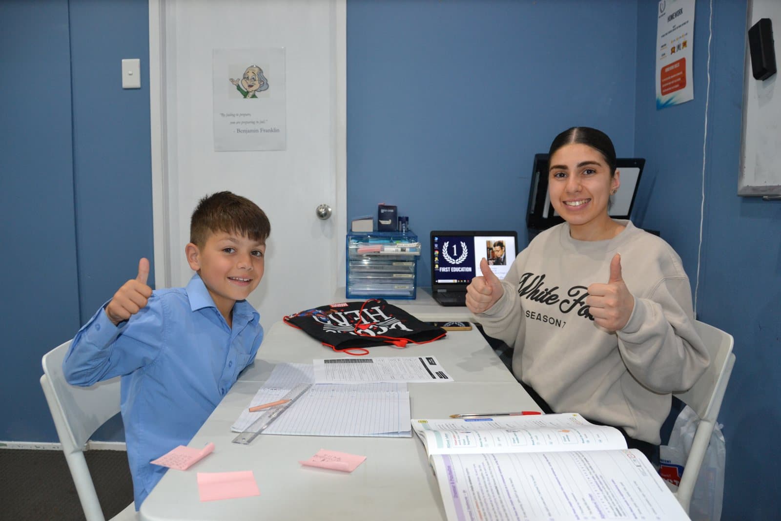 Tutors and Year 6 students at a First Education centre
