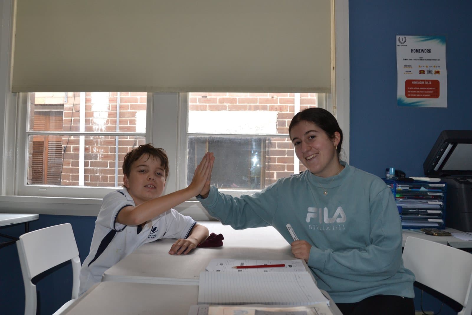 Tutors and Year 6 students at a First Education centre