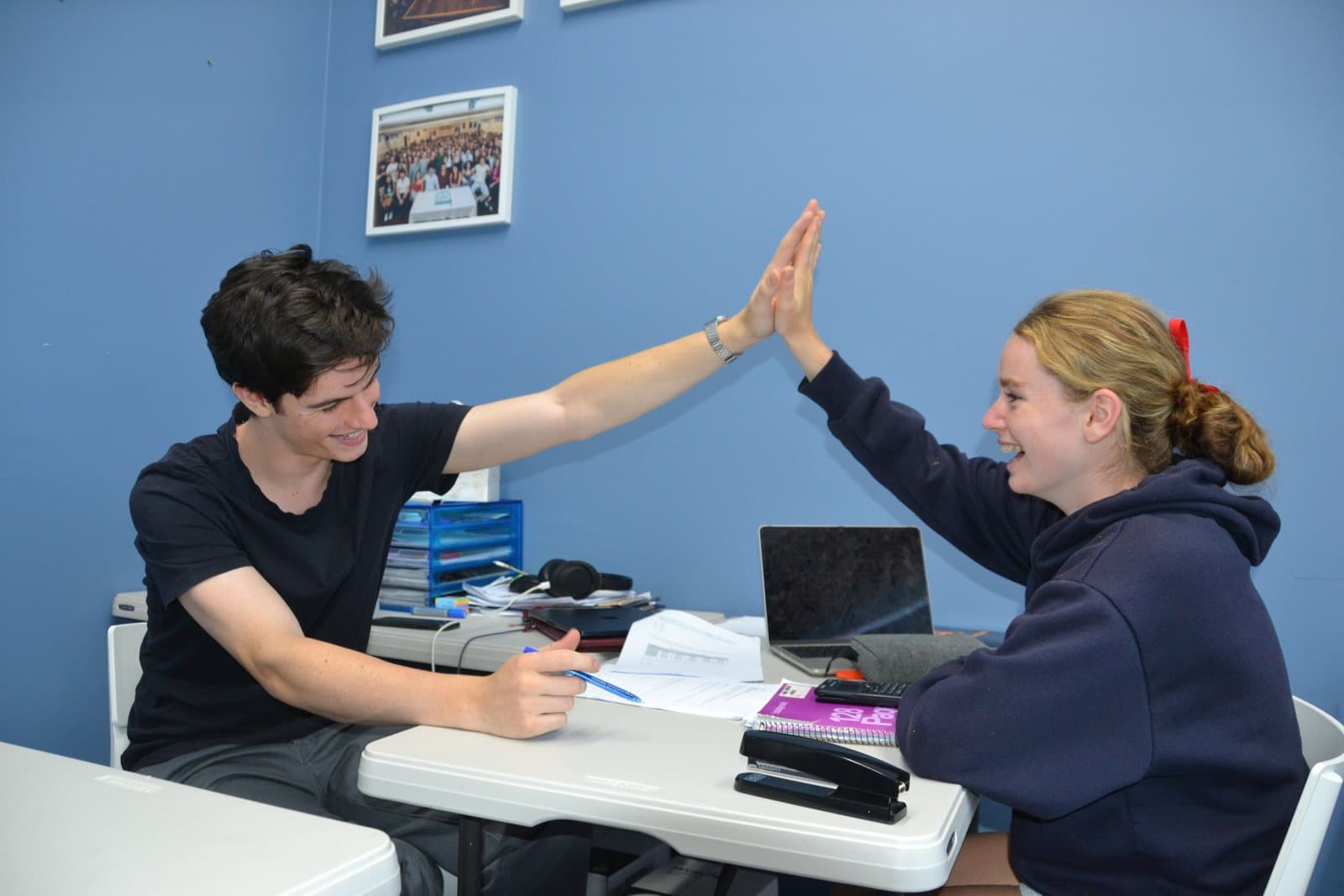 Tutors and Year 9 students at a First Education centre