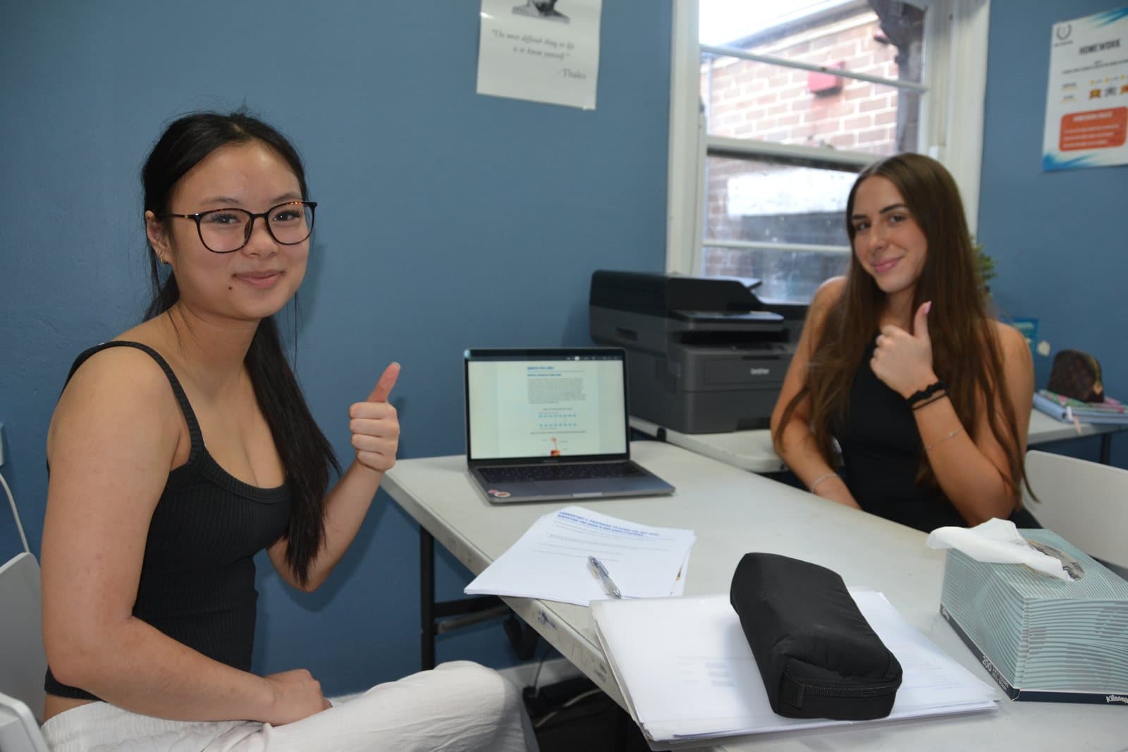 Tutors and Year 9 students at a First Education centre