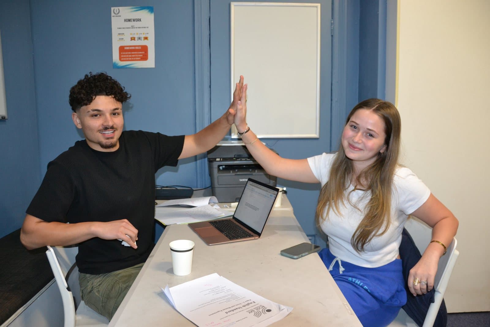 Tutors and Year 9 students at a First Education centre