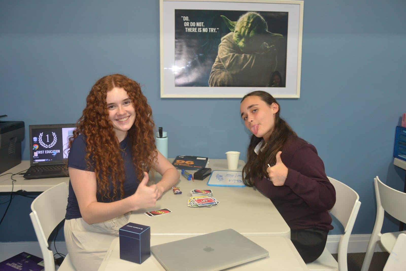 Tutors and Year 9 students at a First Education centre