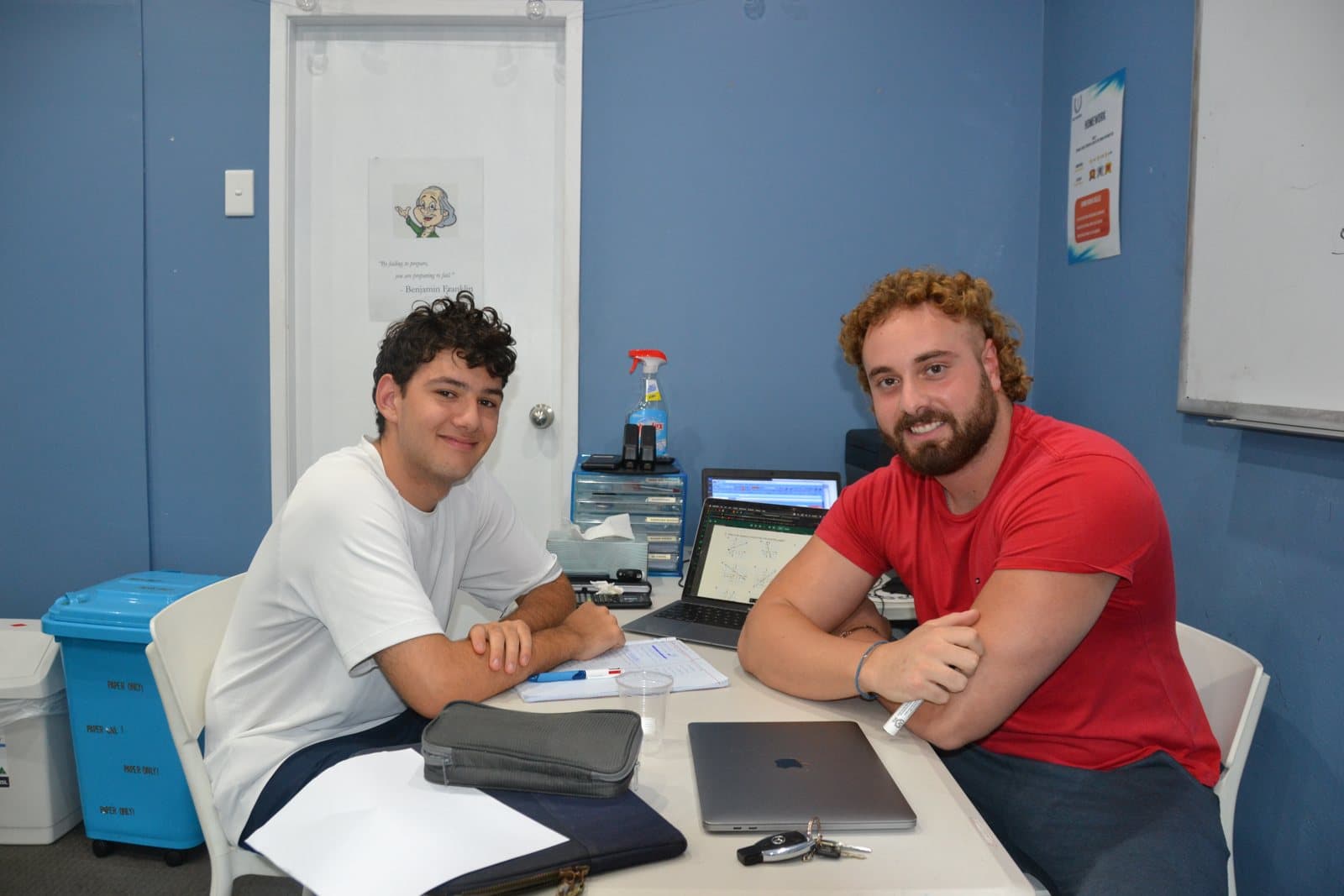 Tutors and Year 9 students at a First Education centre
