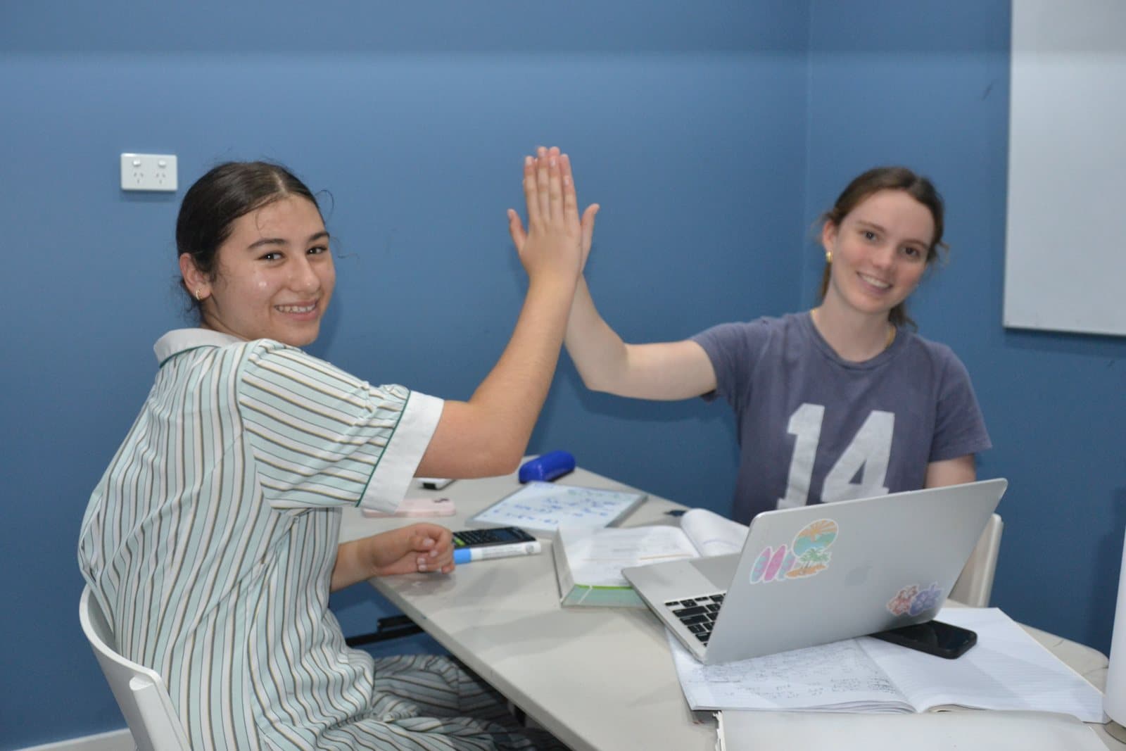 Tutors and Year 9 students at a First Education centre