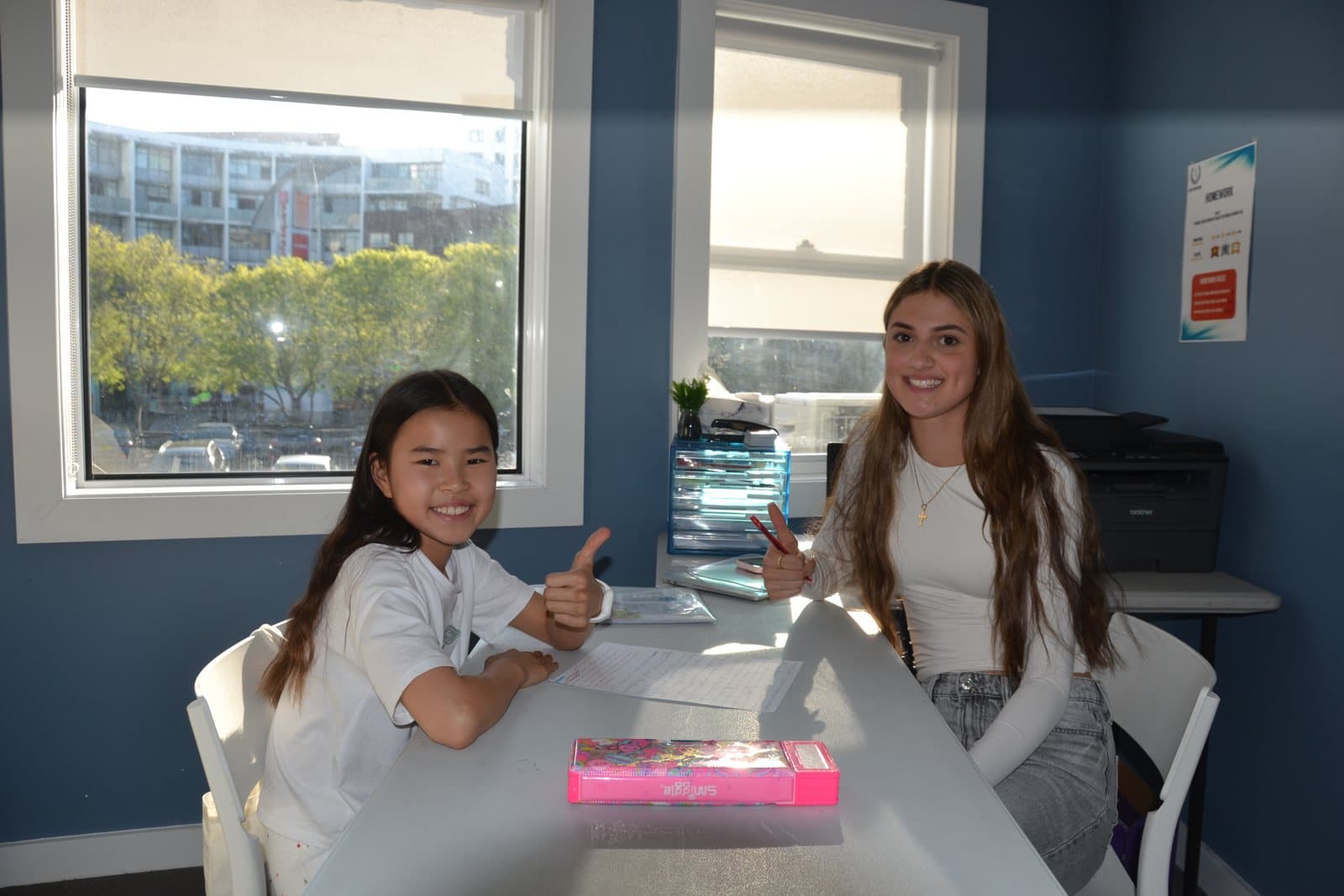 Tutors and students at a First Education centre