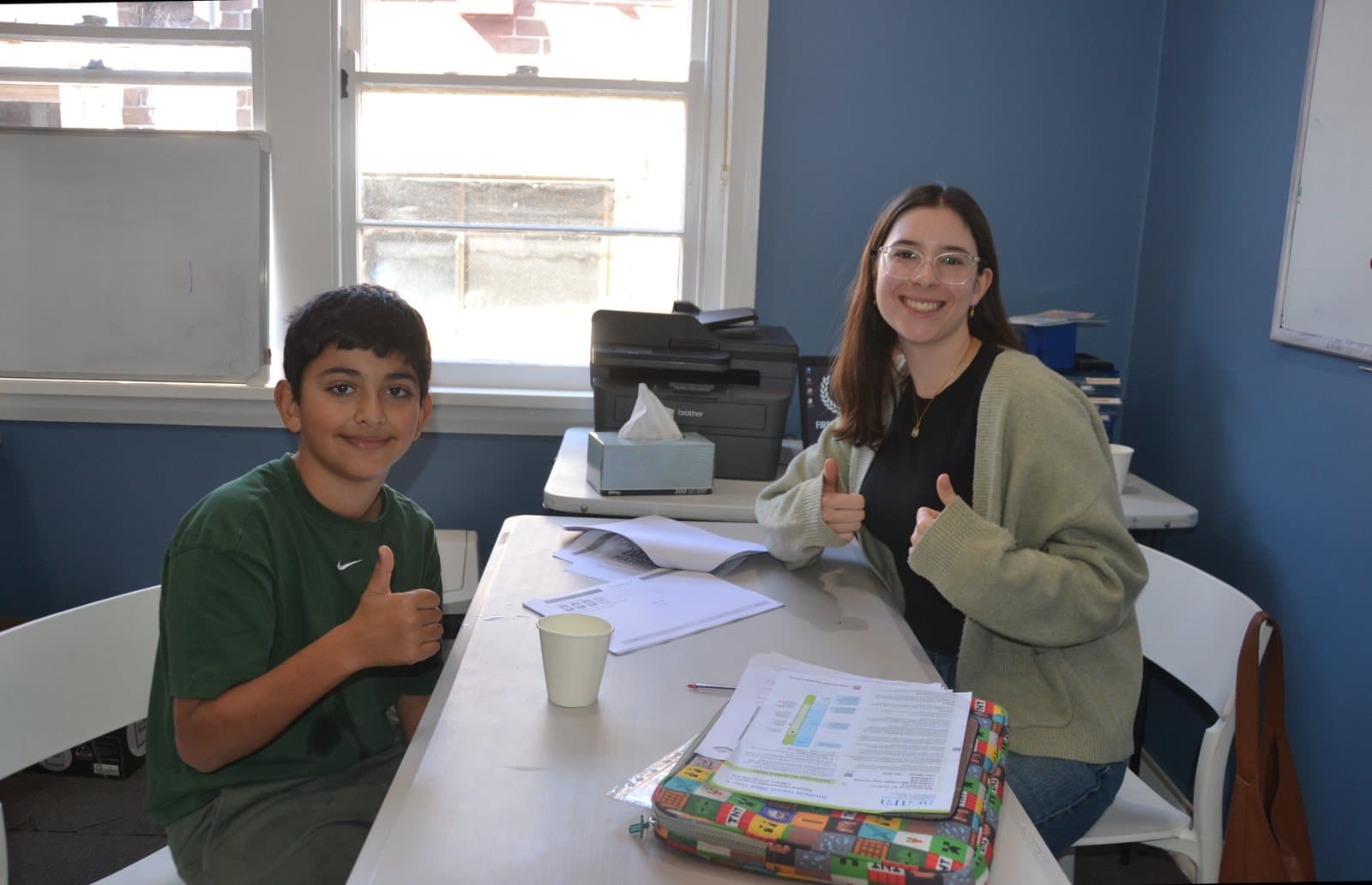 Tutors and students at a First Education centre