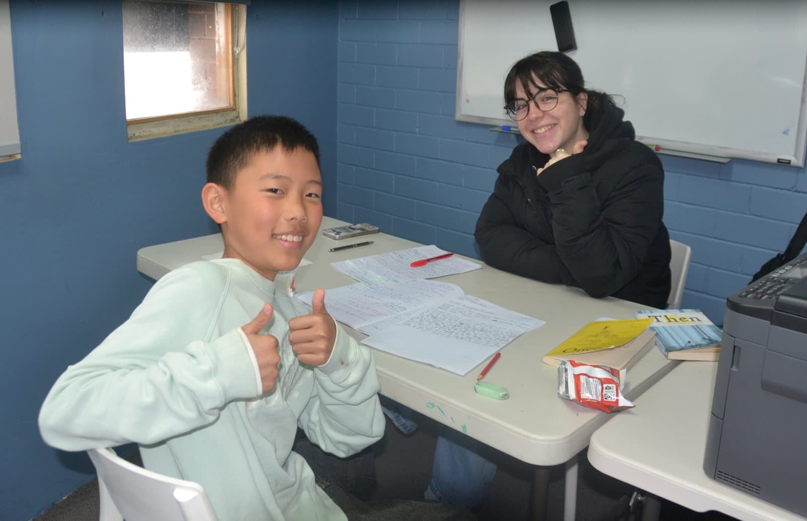 Tutors and students at a First Education centre