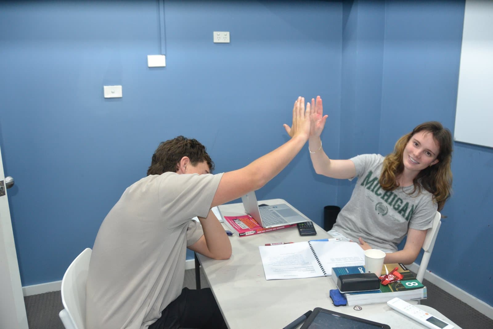 Tutors and students at a First Education centre