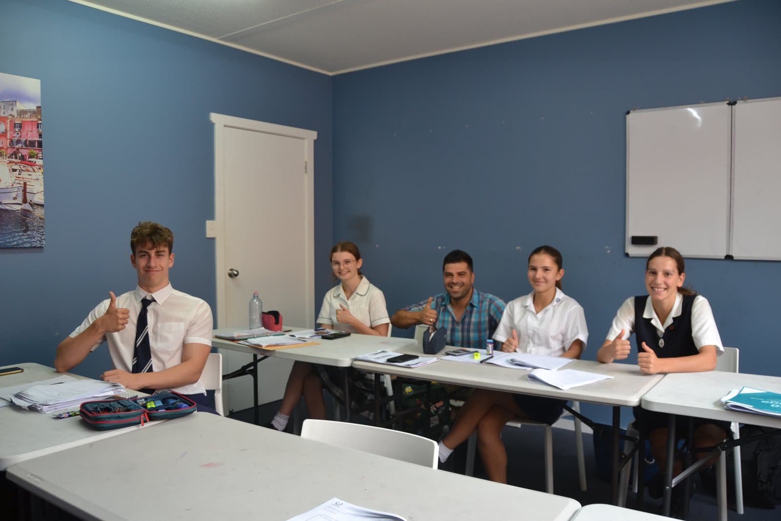 Tutors and HSC students at a First Education centre