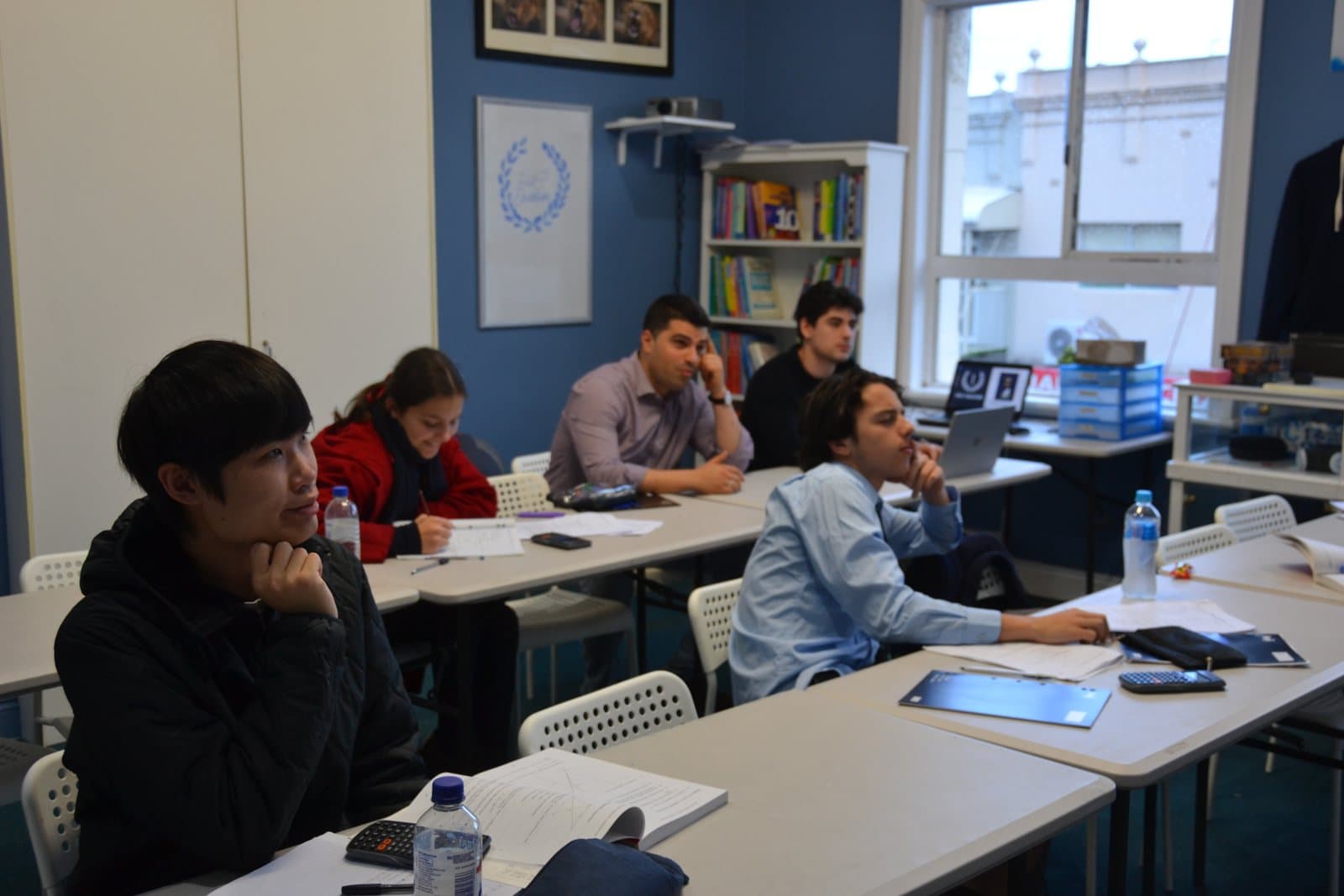 Tutors and HSC students at a First Education centre