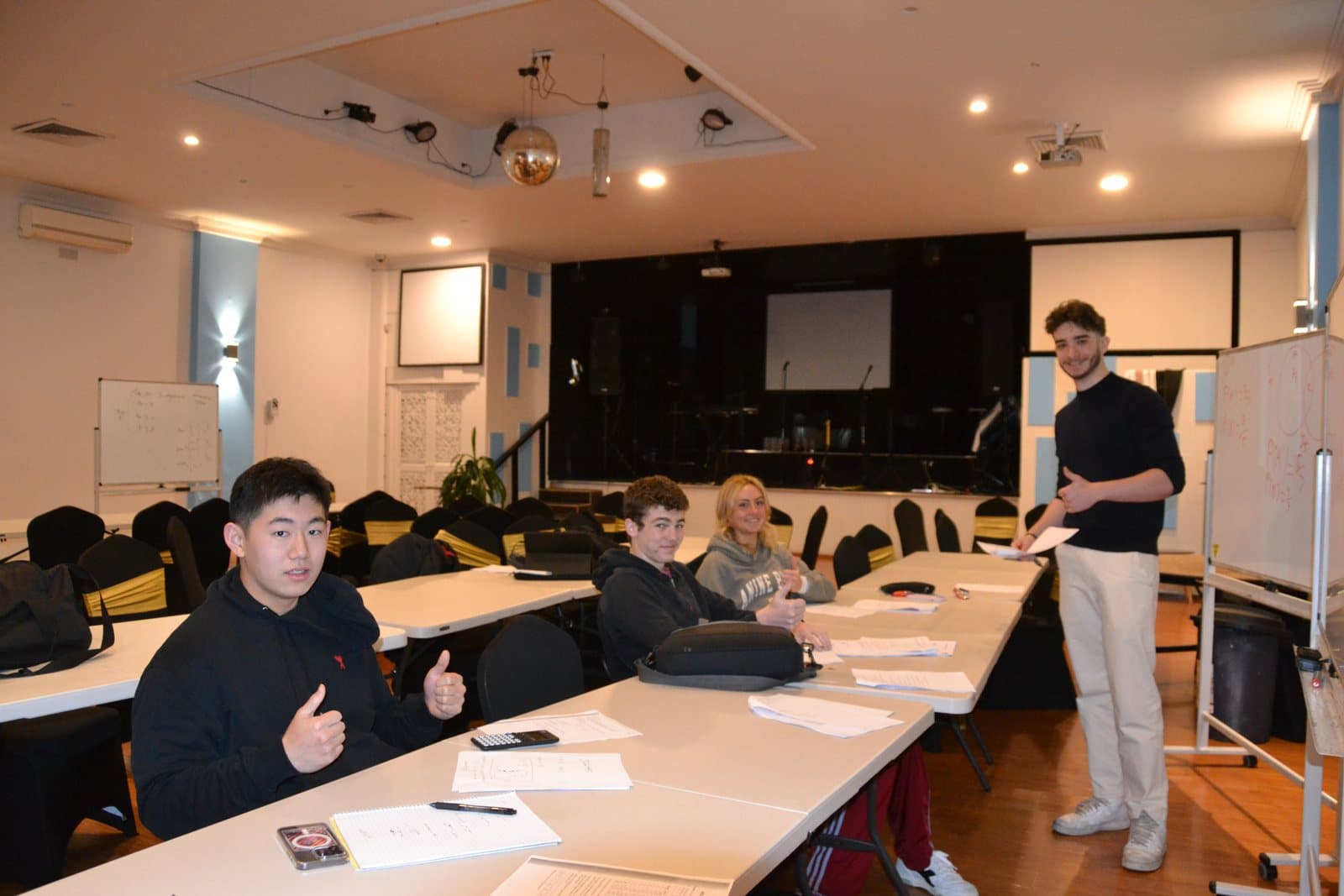 Tutors and HSC students at a First Education centre