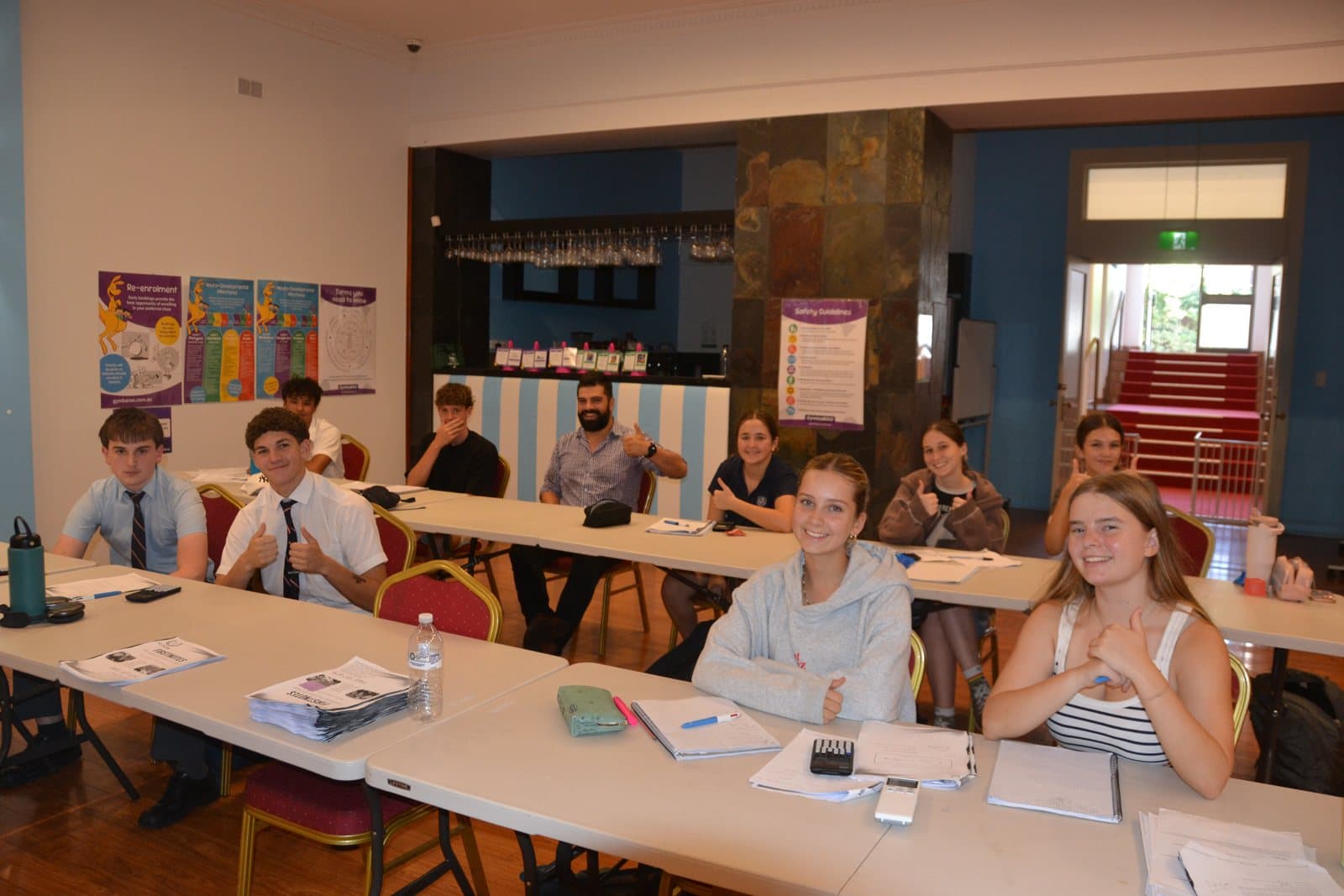 Tutors and HSC students at a First Education centre