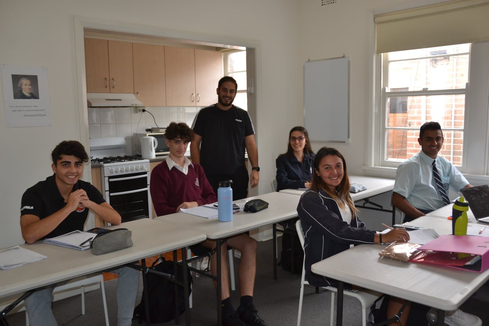 Tutors and HSC students at a First Education centre
