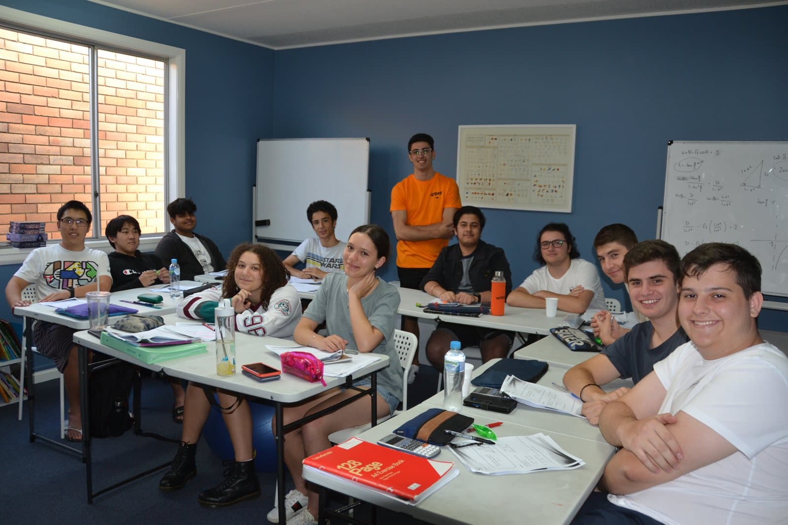 Tutors and HSC students at a First Education centre