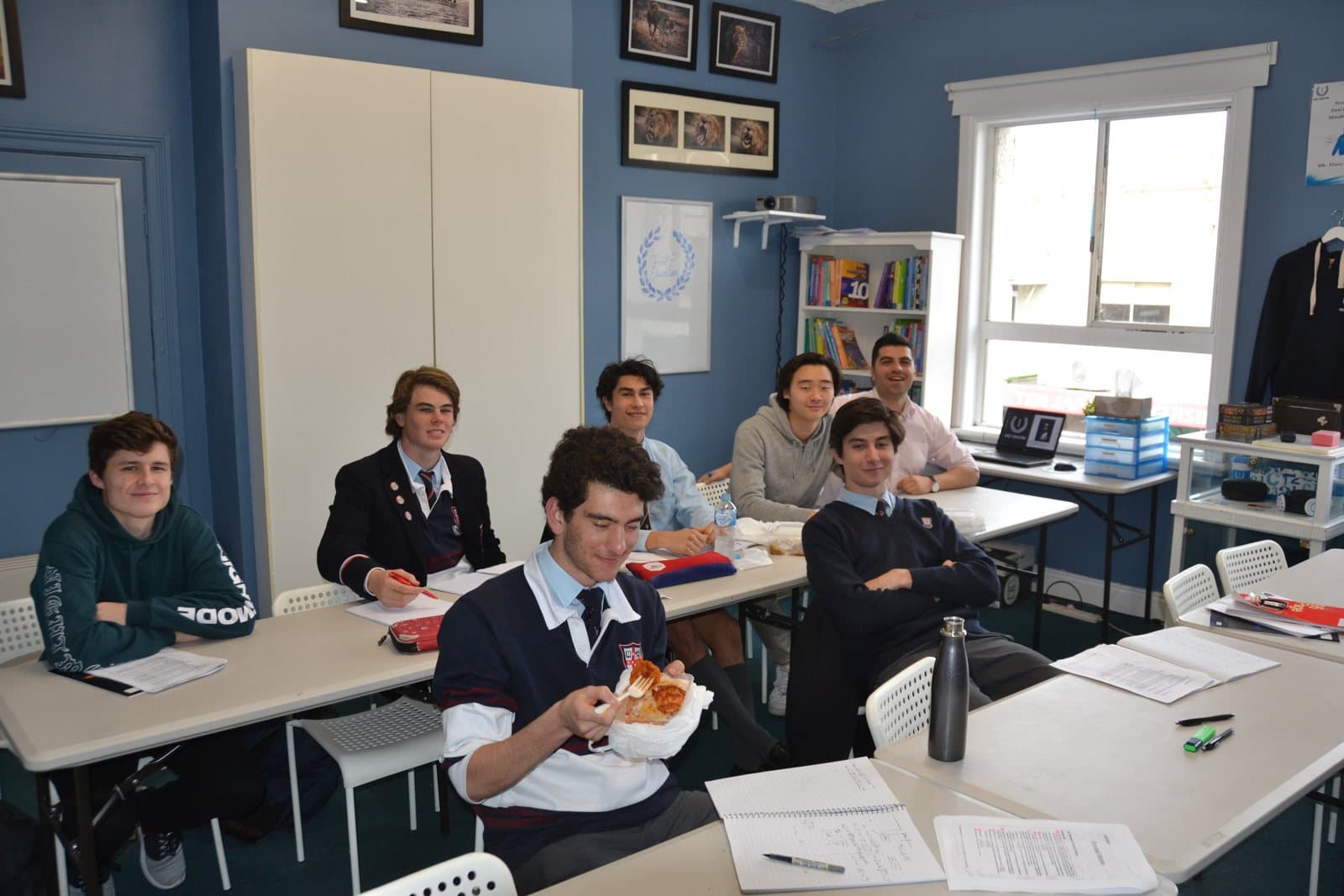 Tutors and HSC students at a First Education centre