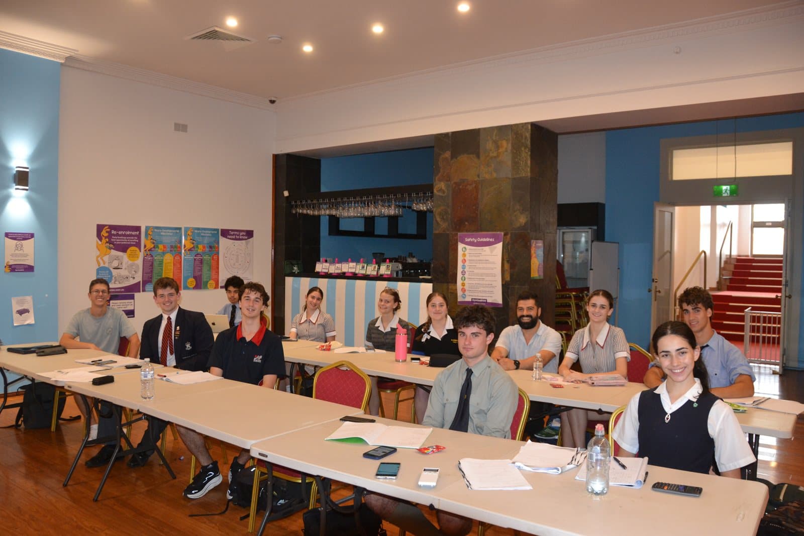 Tutors and HSC students at a First Education centre