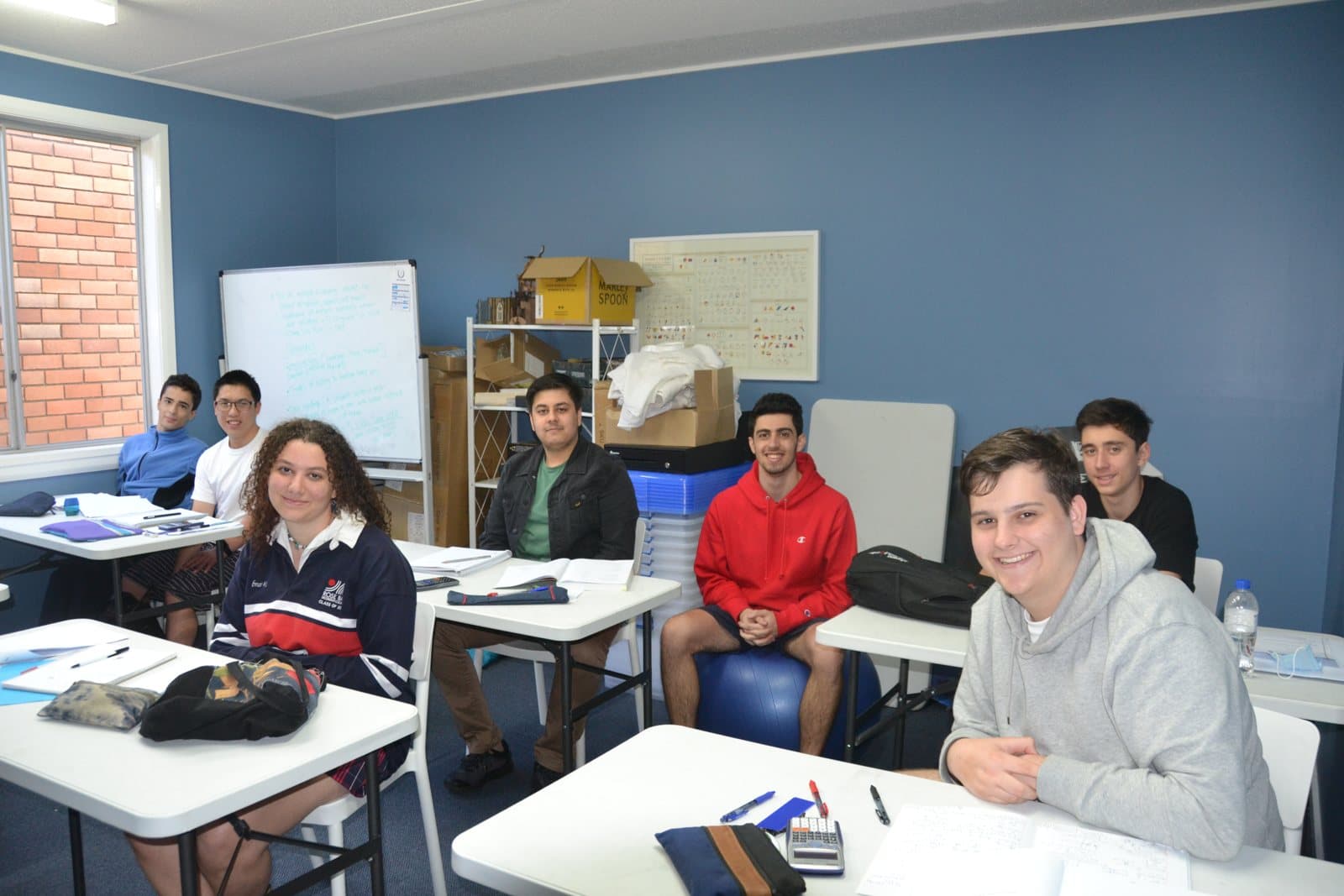 Tutors and HSC students at a First Education centre