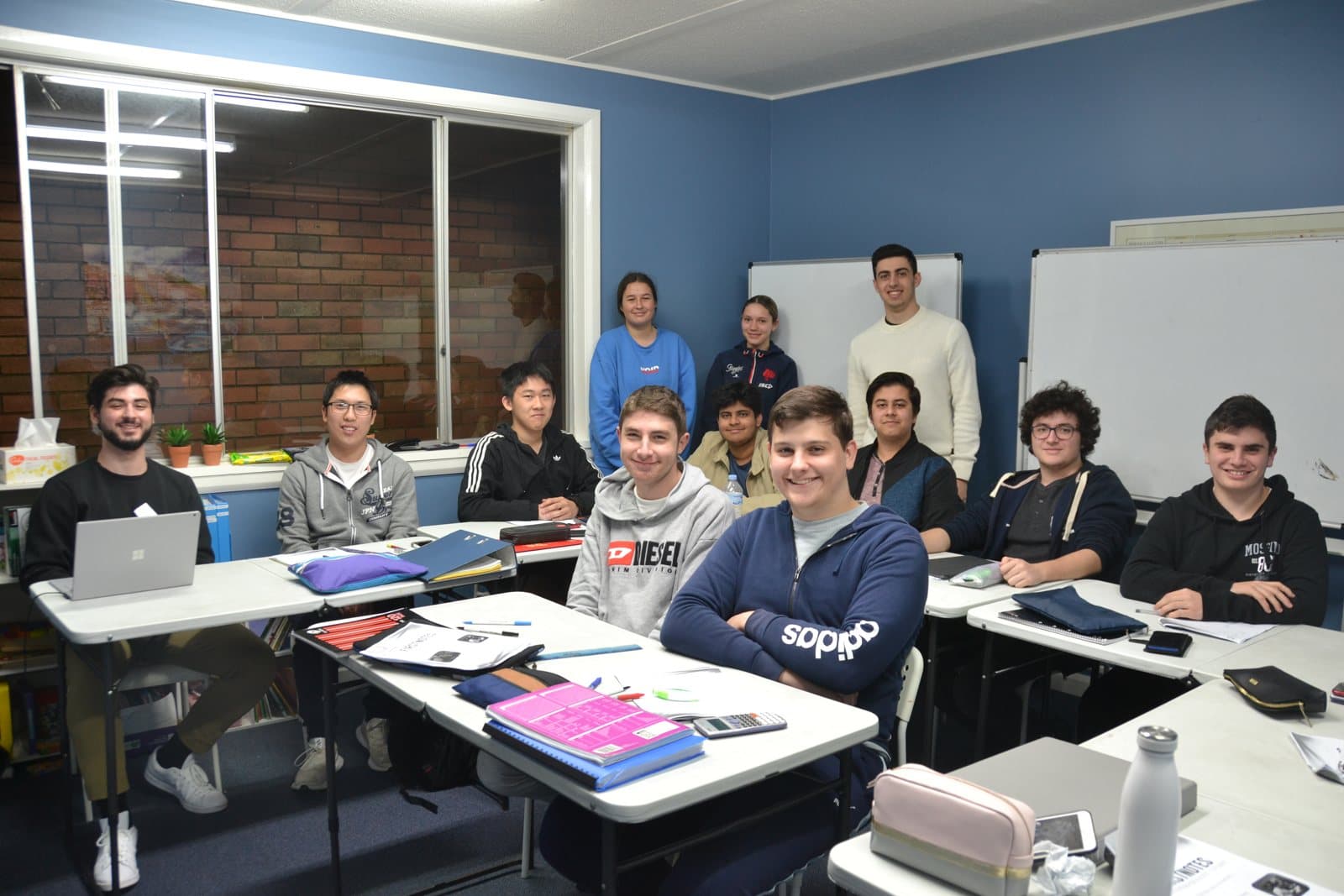 Tutors and HSC students at a First Education centre