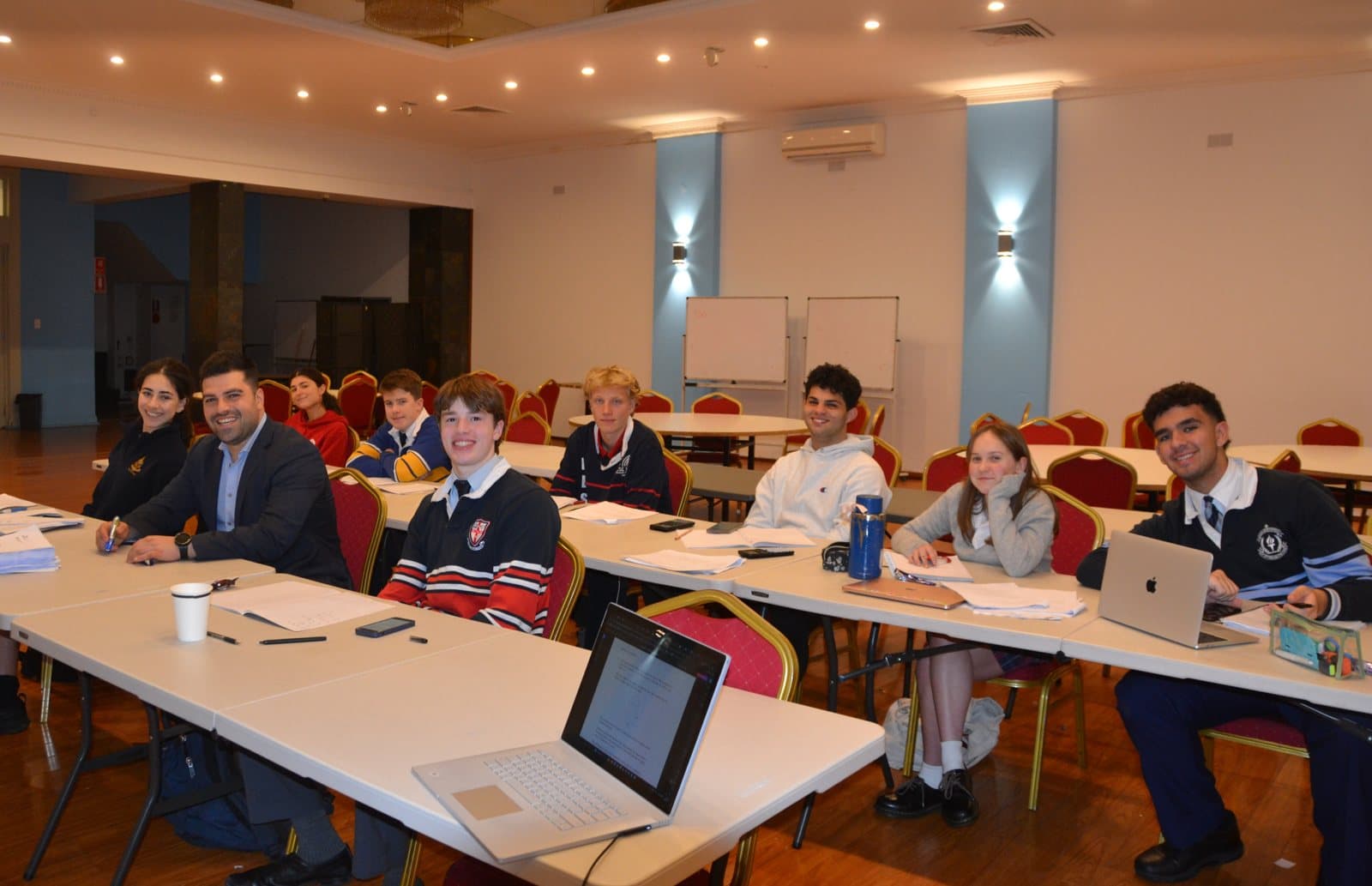 Tutors and HSC students at a First Education centre