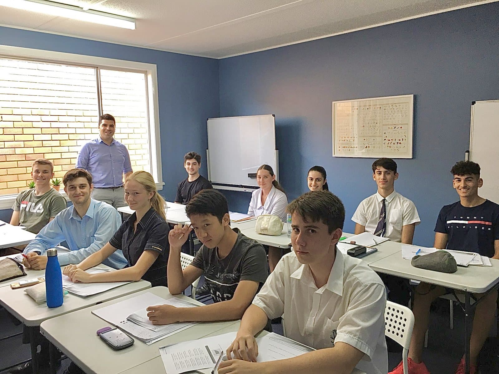Tutors and HSC students at a First Education centre