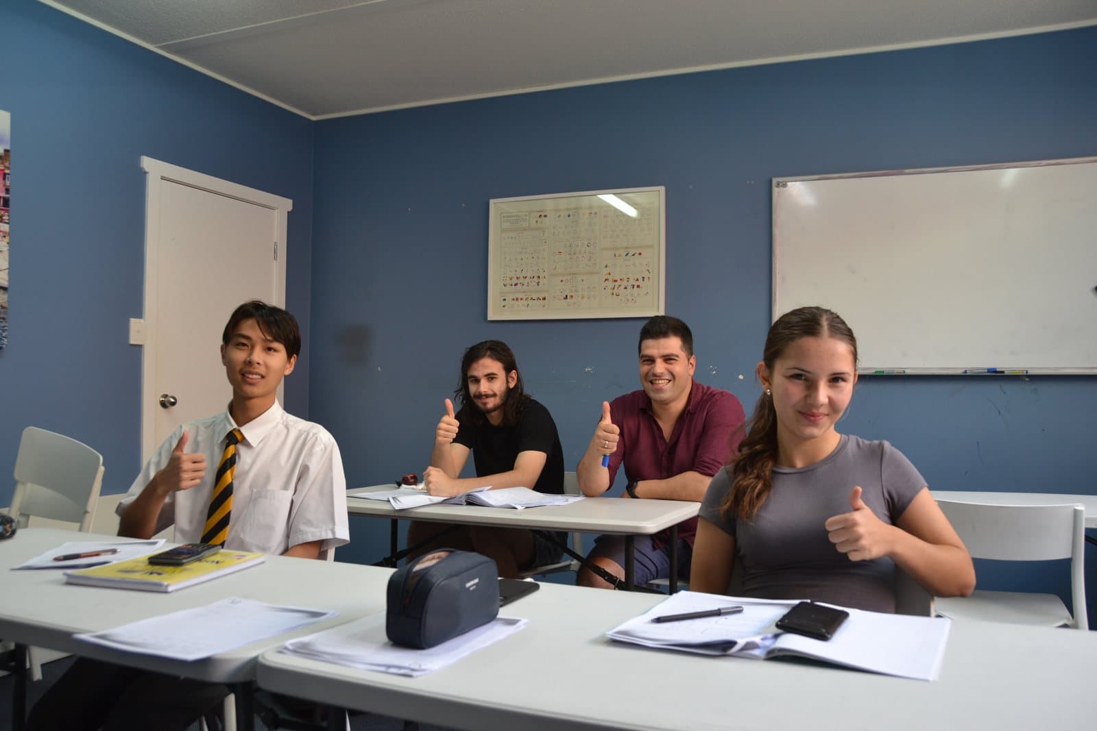 Tutors and HSC students at a First Education centre