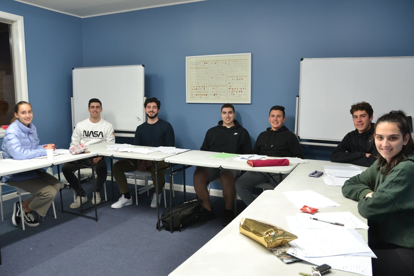 Tutors and HSC students at a First Education centre